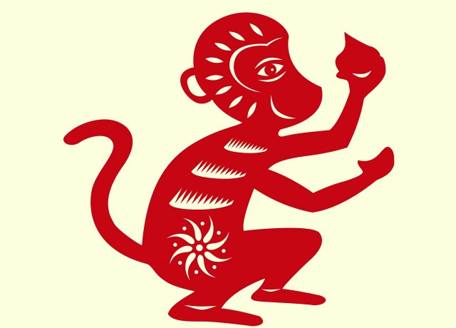 mono rojo