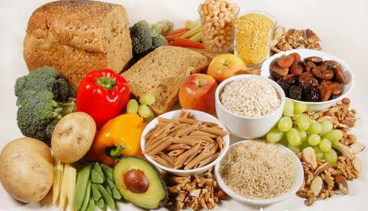 Fibre-rich foods. All these foods are high in insoluble fibre, the portion of plant foods that cannot be digested by the body. Insoluble fibre absorbs water, thereby helping the passage of other foods and waste products through the gut.
