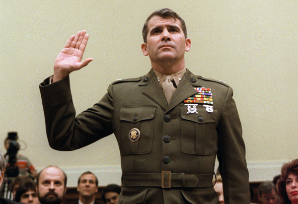 Lieutenant-Colonel Oliver North, former aide to fo