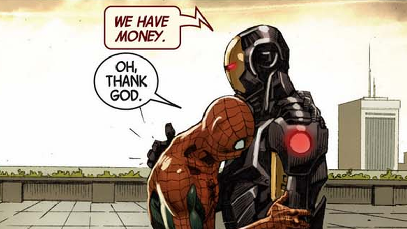 iron man y spiderman