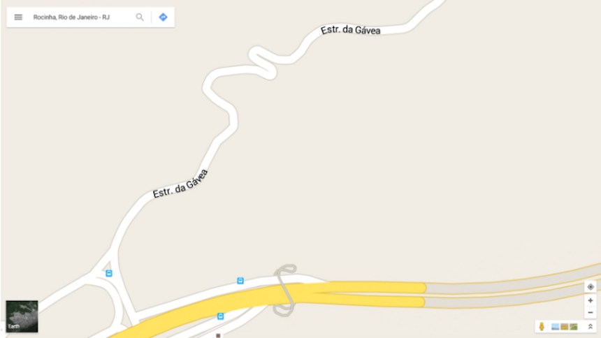 google maps favela vacia