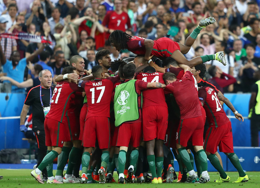 celebracion gol euro 2016 portugal