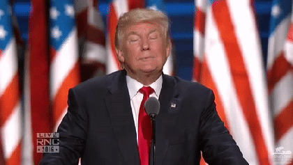 Donald Trump - Shrug - GIF.