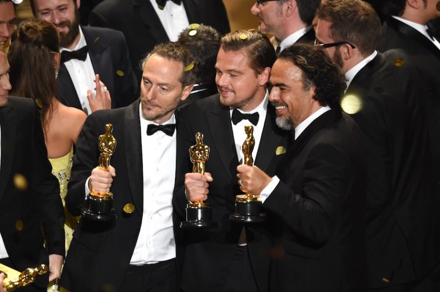 DiCaprio, Lubezki e Iñárritu en los Oscares
