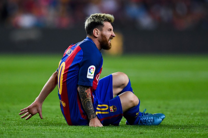 Barcelona Messi lesionado