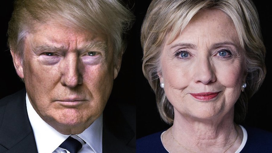 Candidatos Hillary Clinton y Donald Trump