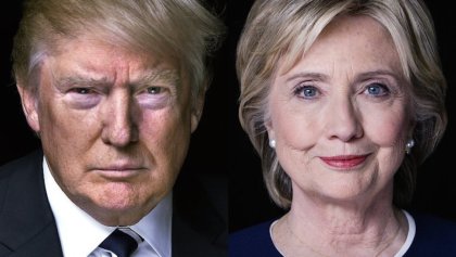 Candidatos Hillary Clinton y Donald Trump