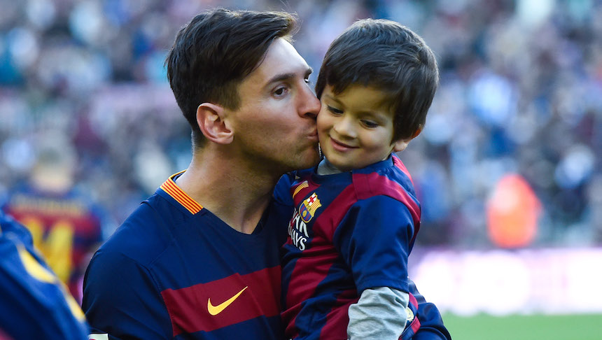 Lionel Messi ya metió a su hijo a la escuela del Barcelona