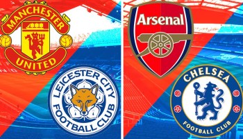 Manchester United vs Leicester y Arsenal vs Chelsea