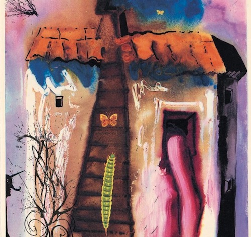 Salvador Dalí ilustración de casa