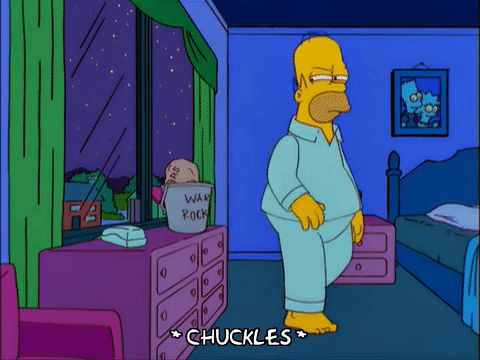 Homero Simpson - GIF - Rocas.
