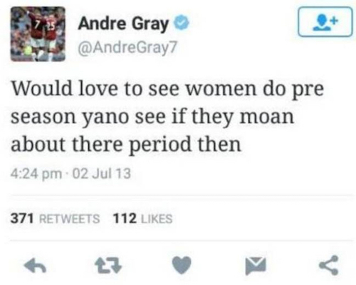 Twitter de Andre Gray