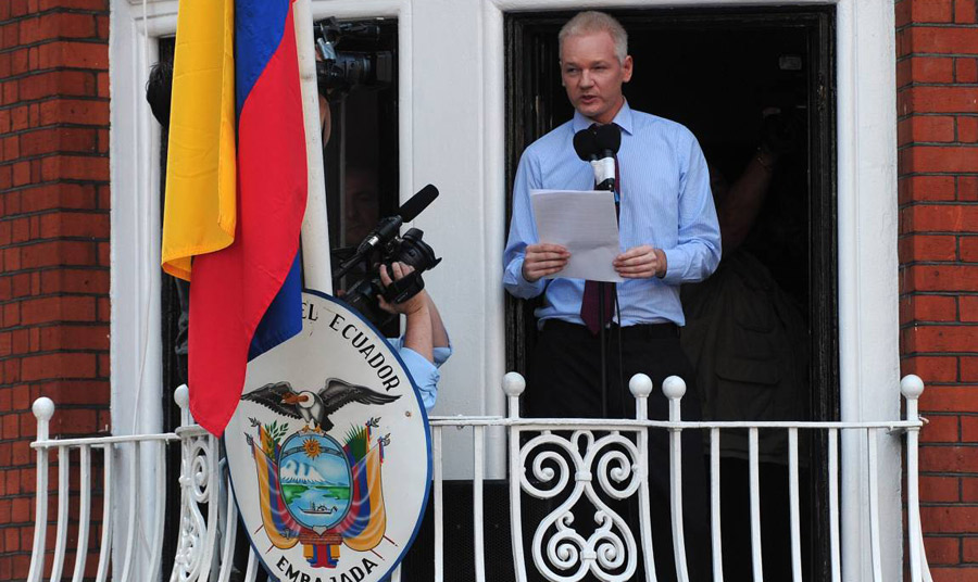 Discurso Julian Assange embajada de Ecuador en Londres