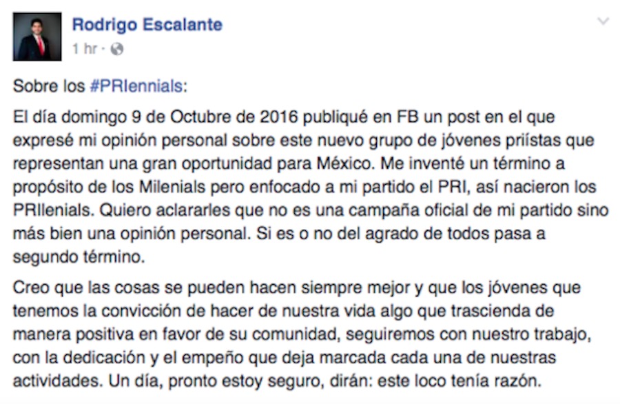 #PRIennials - Escalante - Facebook