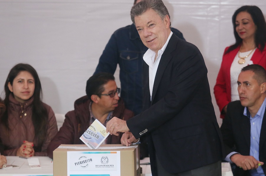 Juan Manuel Santos - Plebiscito - FARC.