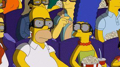 Los Simpson en el cine GIF.
