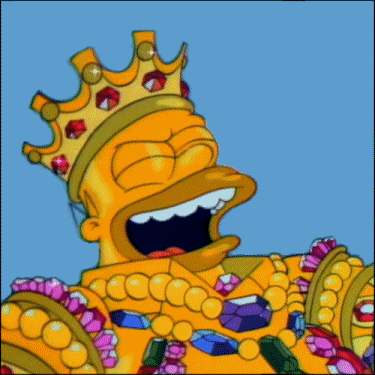 Homero Simpson riendo - GIF