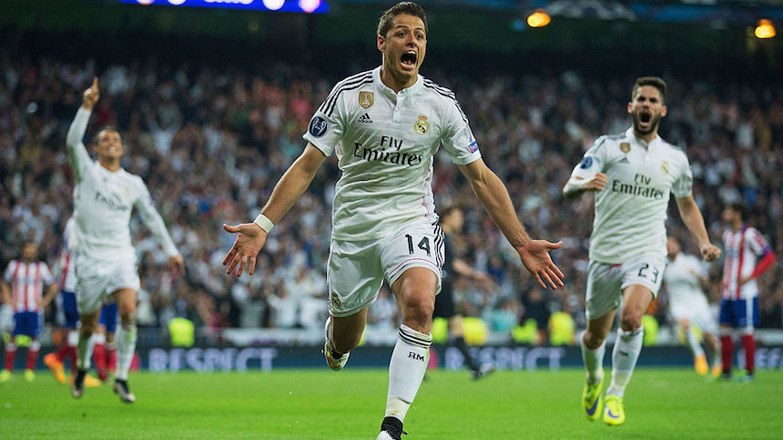 Javier Hernández consiguió el gol que le dio el pase al Real Madrid en la Champions 