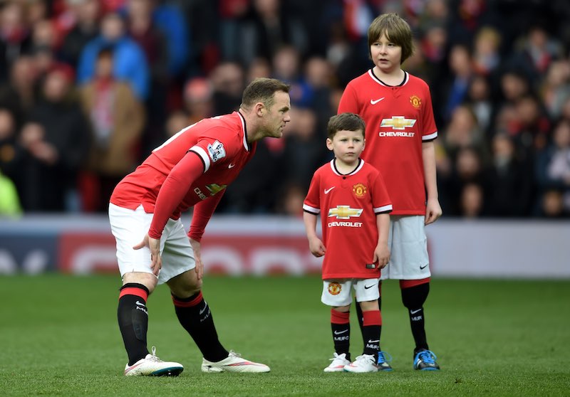 Wayne Rooney y su hijo