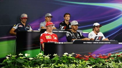 Lewis Hamilton en conferencia de prensa