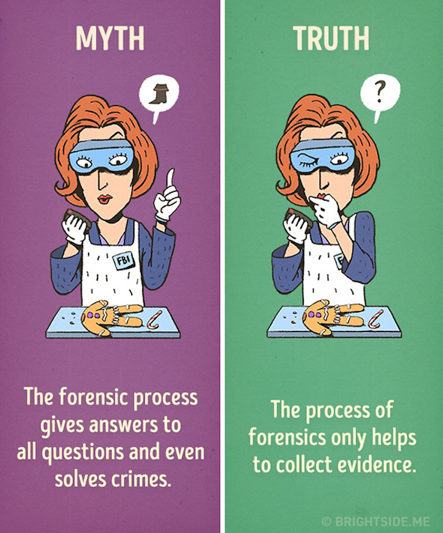 Mitos del cine - Proceso forense