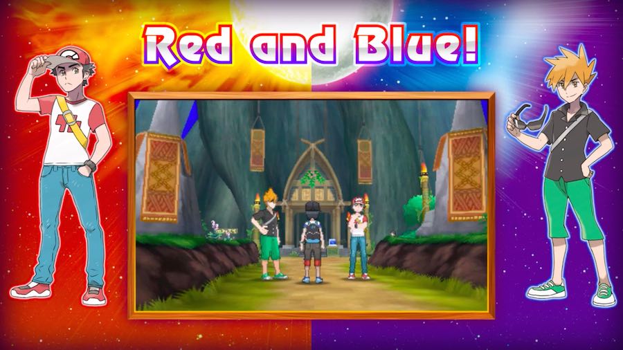 Pokémon Sun/Moon Entrenadores Red y Blue