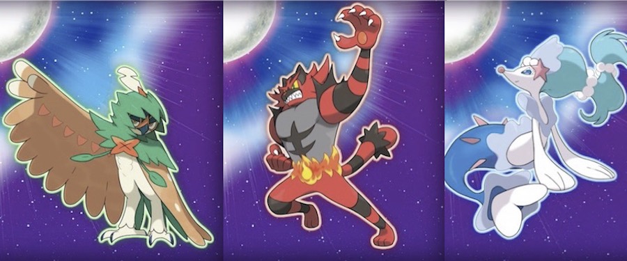 Pokémon Sun/Moon Starters