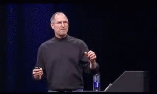 Steve Jobs posando - GIF