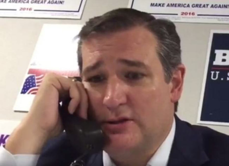 Ted Cruz llamando a los votantes