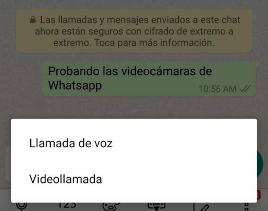 Videollamadas WhatsApp