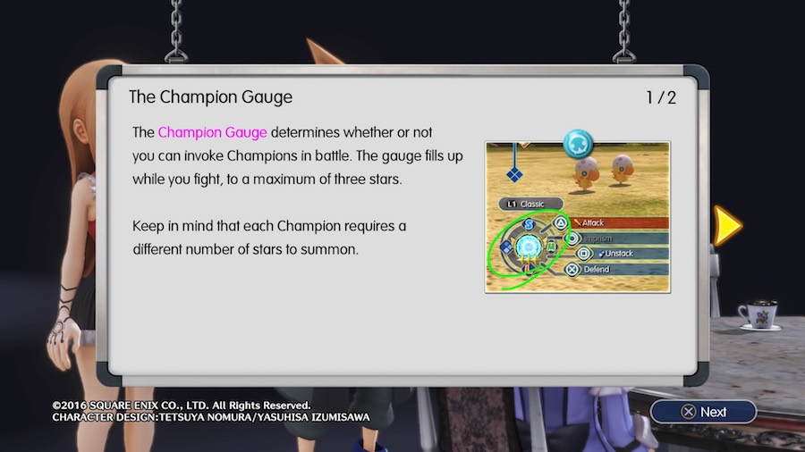 World of Final Fantasy Champion Gauge