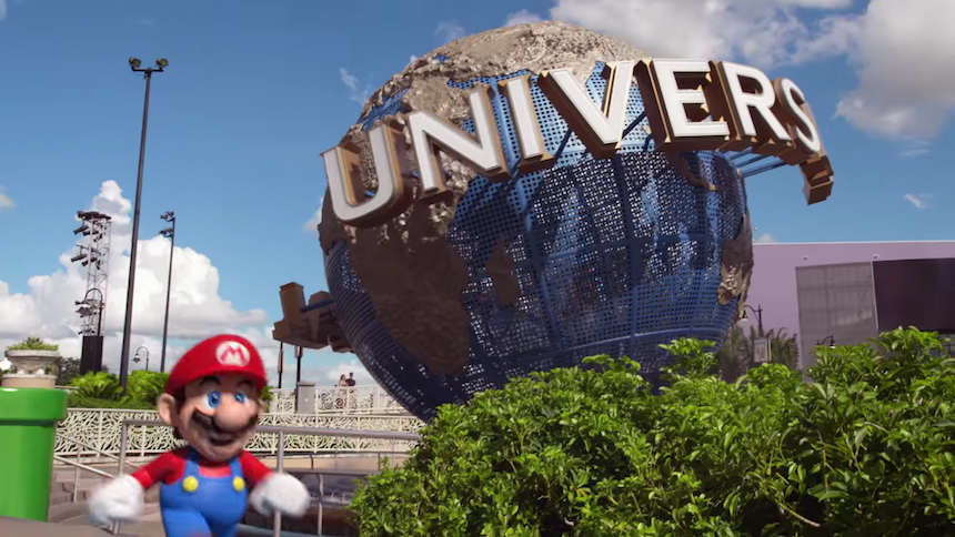 Mario en los Estudios Universal