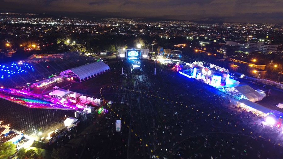 Vista aérea del Festival Corona Capital