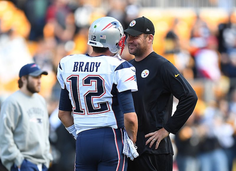 Brady con Big Ben Steelers