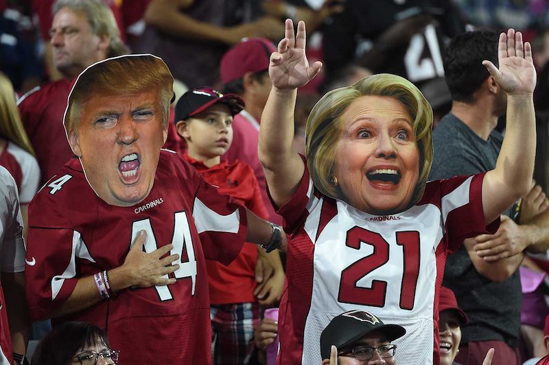 Clinton y Trump fans