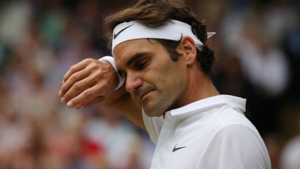 Roger Federer triste