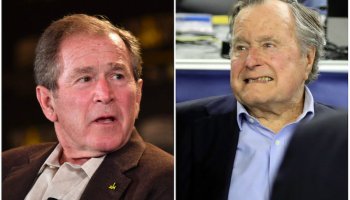 Los expresidente de Estados Unidos, George Bush Sr. y George W. Bush votarían por la candidata demócrata Hillary Clinton
