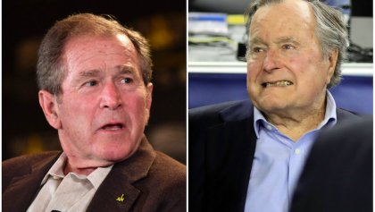 Los expresidente de Estados Unidos, George Bush Sr. y George W. Bush votarían por la candidata demócrata Hillary Clinton