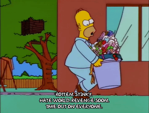 Homero saca la basura - GIR