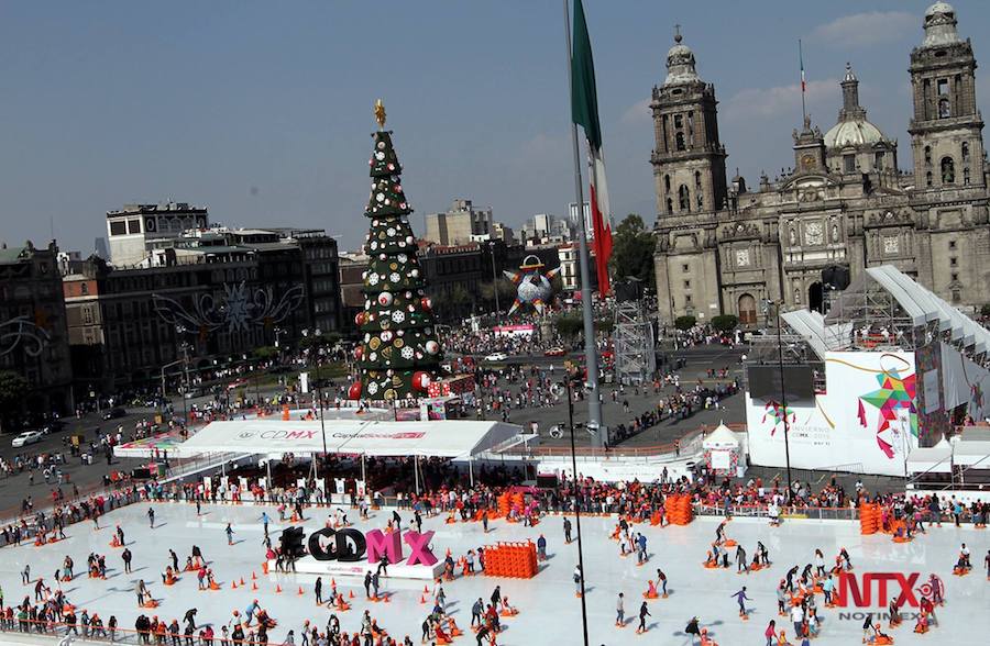 La tradicional pista de hielo en el Zócalo abrirá el próximo 1 de diciembre
