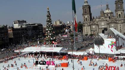 La tradicional pista de hielo en el Zócalo abrirá el próximo 1 de diciembre