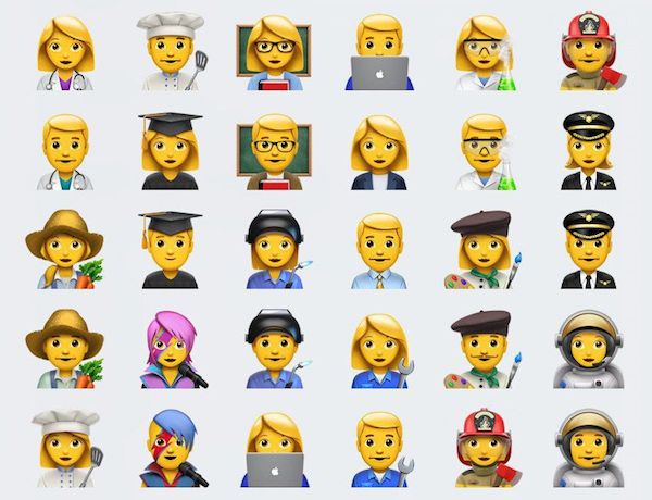 Nuevas profesiones en los emojis