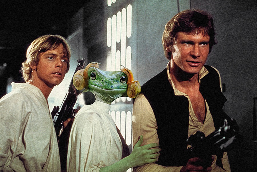 Rana Leia junto a Luke y Han Solo