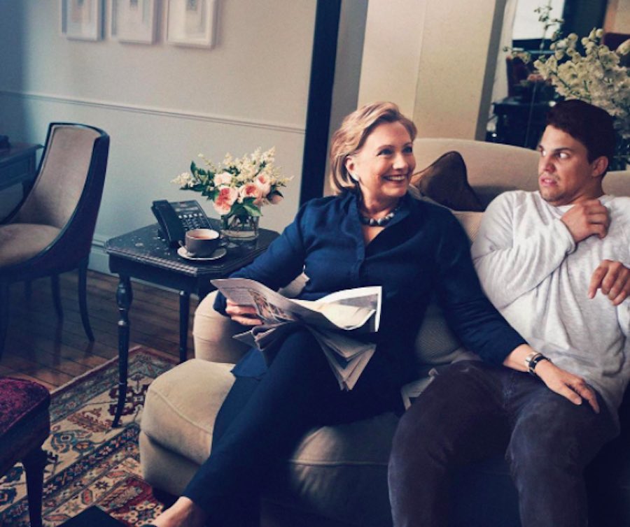 Rob y Hilary Clinton