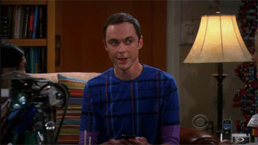 Sheldon feliz