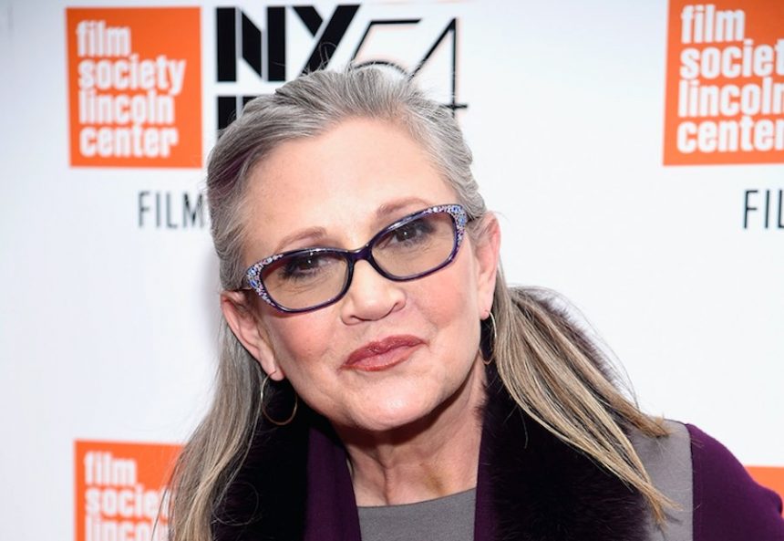 Actriz Carrie Fisher