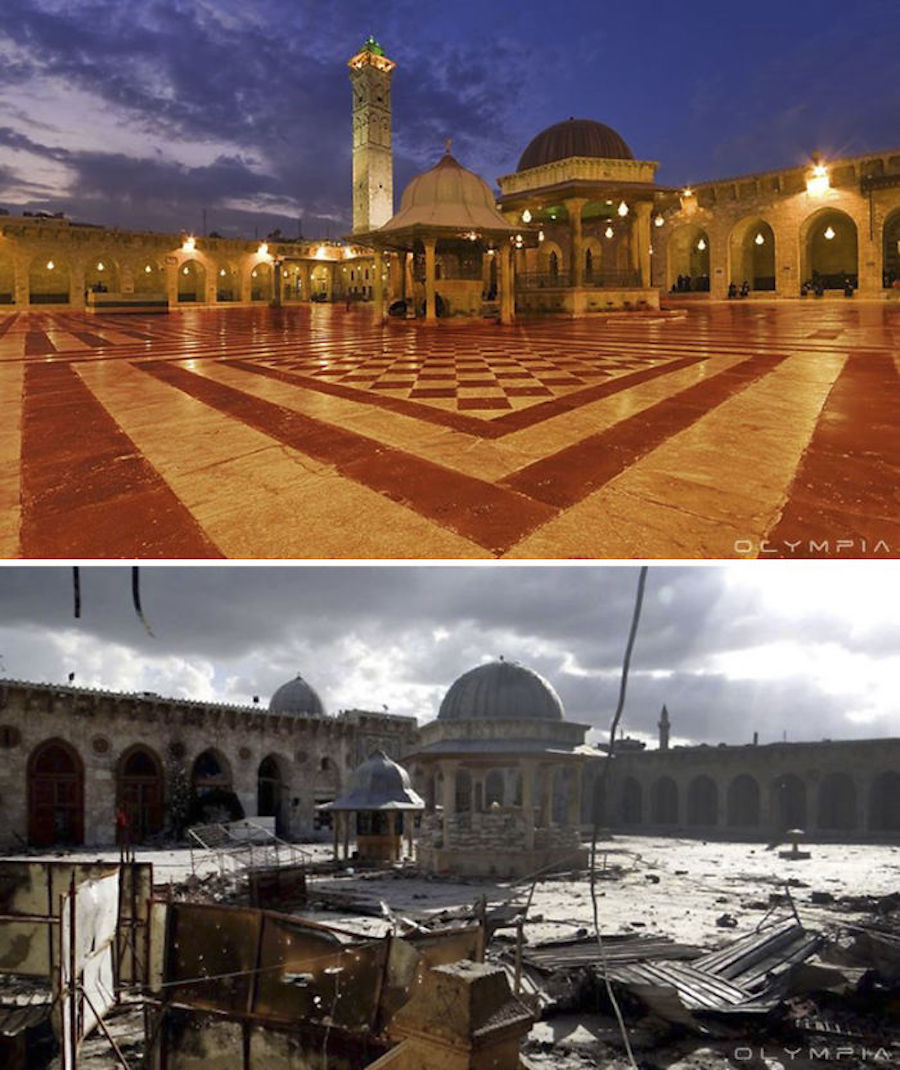 Alepo antes y después del conflicto