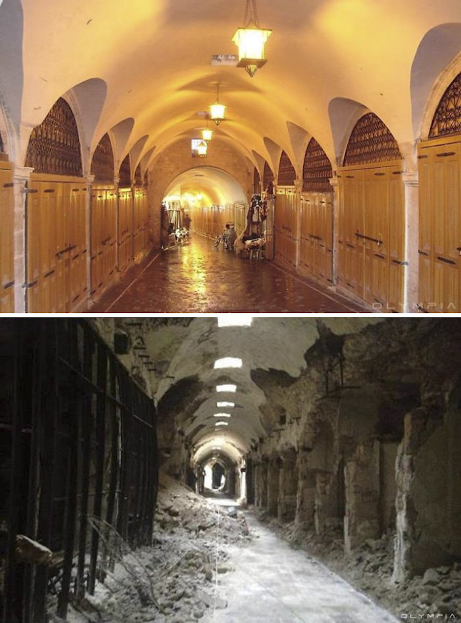 Alepo antes y después de los enfrentamientos
