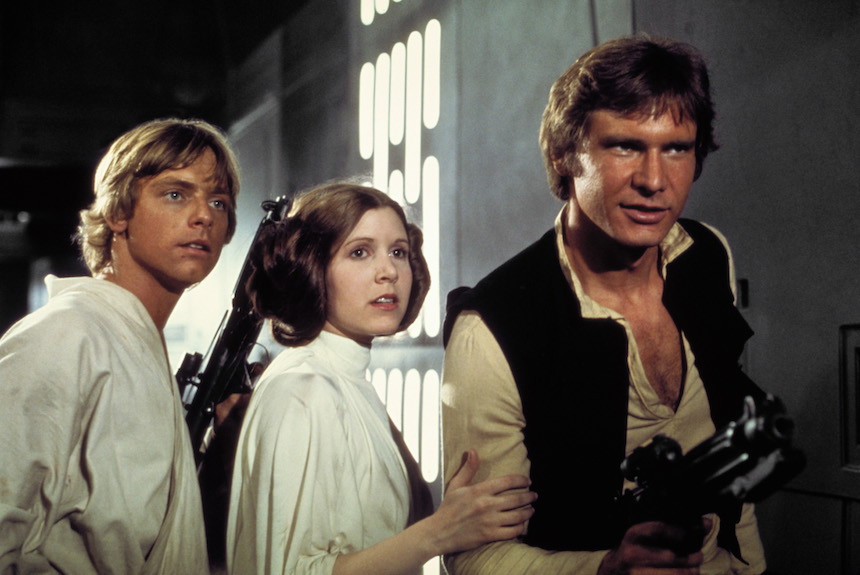 Leia, Luke y Han