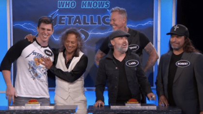 Metallica participa en trivia con Jimmy Kimmel.